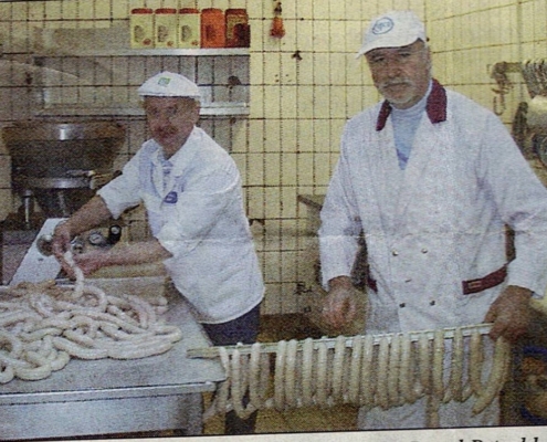 Altchef Herr Petzold mit Geselle Michael G. Altchef Herr Petzold mit Geselle Michael G.